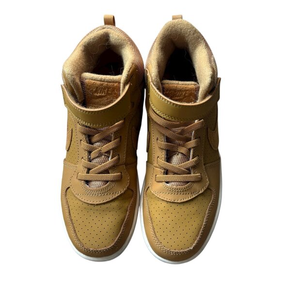 Nike Court Borough Mid Brown High Top Sneaker Shoes Size 2.5Y Younger Kids - Picture 4 of 12